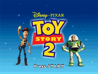 Toy Story 2 - Buzz Lightyear to the Rescue! (USA) (Rev 1) - Title Screen