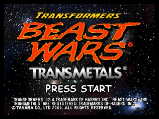Transformers - Beast Wars Transmetals (USA) - Title Screen