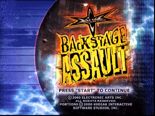 WCW Backstage Assault (USA) - Title Screen