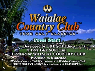 Waialae Country Club - True Golf Classics (USA) (Rev 1) - Title Screen