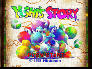 Yoshi's Story (USA) (En,Ja) - Title Screen