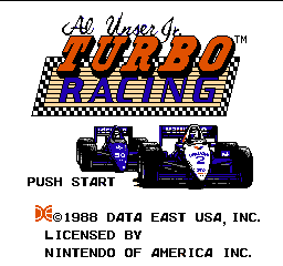 Al Unser Jr. Turbo Racing (USA) - Title Screen