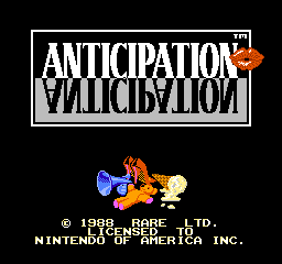 Anticipation (USA) - Title Screen