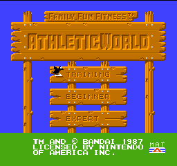 Athletic World (USA) - Title Screen
