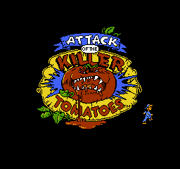 Attack of the Killer Tomatoes (USA) - Title Screen