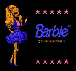 Barbie (USA) (Rev 1) - Title Screen