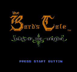 Bard's Tale, The (USA) - Title Screen