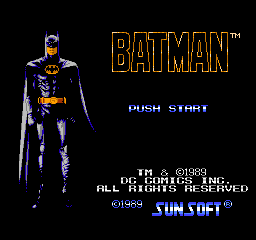 Batman - The Video Game (USA) - Title Screen