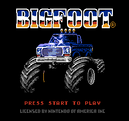 Bigfoot (USA) - Title Screen