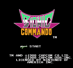 Bionic Commando (USA) - Title Screen