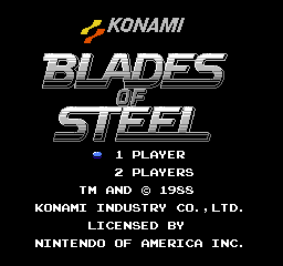 Blades of Steel (USA) - Title Screen