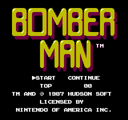 Bomberman (USA) - Title Screen