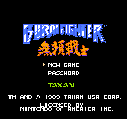 Burai Fighter (USA) - Title Screen