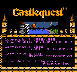Castlequest (USA) - Title Screen
