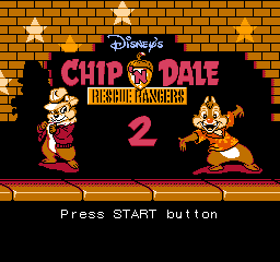 Chip 'n Dale - Rescue Rangers 2 (World) (The Disney Afternoon Collection) - Title Screen