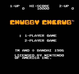 Chubby Cherub (USA) - Title Screen
