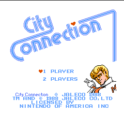 City Connection (USA) - Title Screen