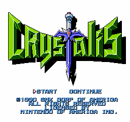 Crystalis (USA) - Title Screen
