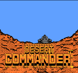 Desert Commander (USA) - Title Screen