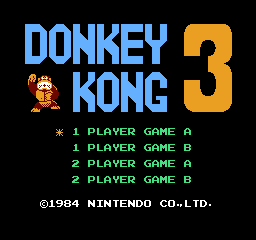 Donkey Kong 3 (World) - Title Screen