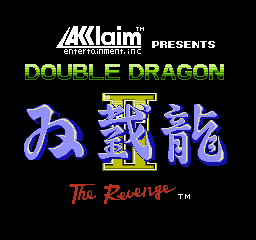 Double Dragon II - The Revenge (USA) (Rev 1) - Title Screen