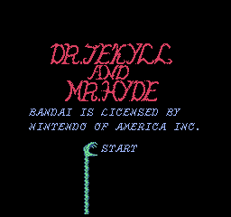 Dr. Jekyll and Mr. Hyde (USA) - Title Screen