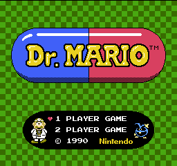 Dr. Mario (Japan, USA) (En) (Rev 1) - Title Screen