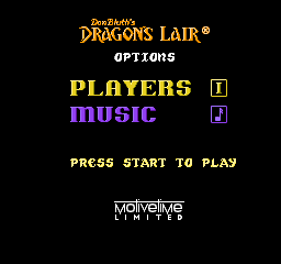 Dragon's Lair (USA) - Title Screen