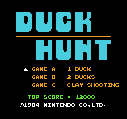 Duck Hunt (World) - Title Screen