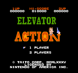 Elevator Action (USA) - Title Screen