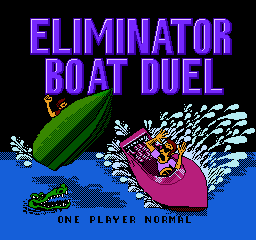 Eliminator Boat Duel (USA) - Title Screen
