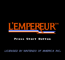 Empereur, L' (USA) - Title Screen