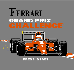 Ferrari Grand Prix Challenge (USA) - Title Screen