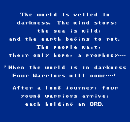 Final Fantasy (USA) - Title Screen