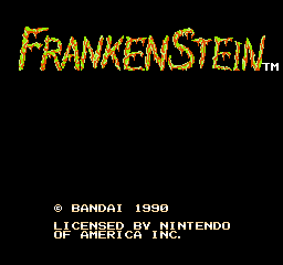 Frankenstein - The Monster Returns (USA) - Title Screen