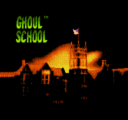 Ghoul School (USA) - Title Screen