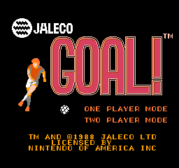Goal! (USA) - Title Screen