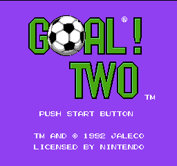 Goal! Two (USA) - Title Screen