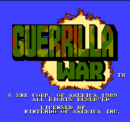 Guerrilla War (USA) - Title Screen