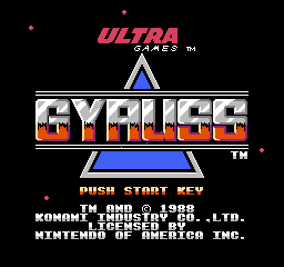 Gyruss (USA) - Title Screen