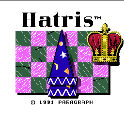 Hatris (USA) - Title Screen