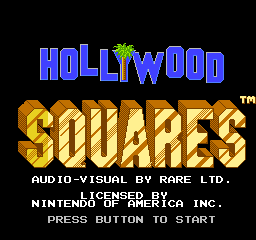 Hollywood Squares (USA) - Title Screen