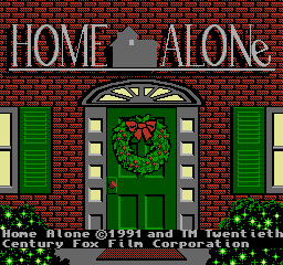 Home Alone (USA) (Rev 1) - Title Screen