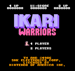 Ikari Warriors (USA) (Rev 1) - Title Screen