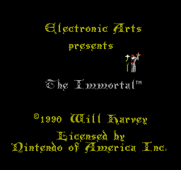 Immortal, The (World) (QUByte Classics) - Title Screen