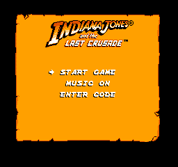 Indiana Jones and the Last Crusade (USA) - Title Screen