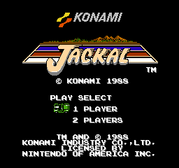 Jackal (World) (Konami Collector's Series) - Title Screen