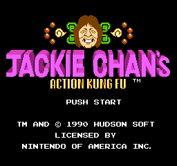 Jackie Chan's Action Kung Fu (USA) - Title Screen