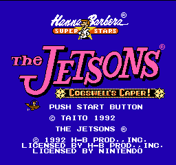 Jetsons, The - Cogswell's Caper (USA) - Title Screen