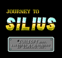 Journey to Silius (USA) - Title Screen